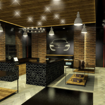 Men's Apparel Store and Coffe Shop