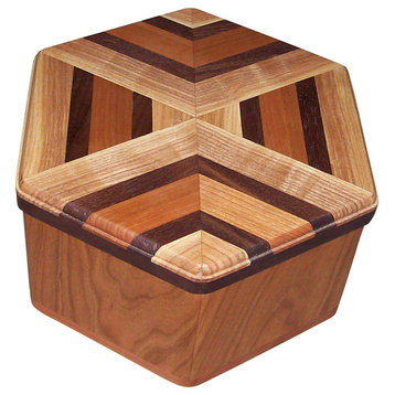 6-Sided Wood Decorative Box