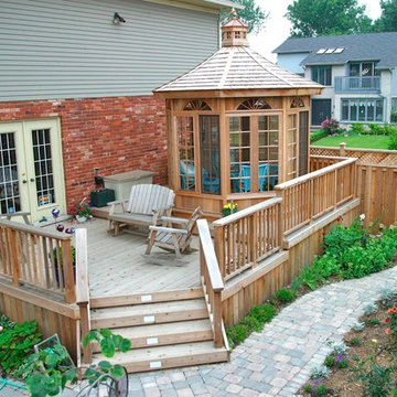 Cedar decks by Hickory Dickory Decks.