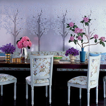 hand painted wallpaper project show