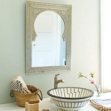 Silver Antique Door Mirror