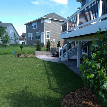 Back Yard Gas Fire Pit Patio - Medina