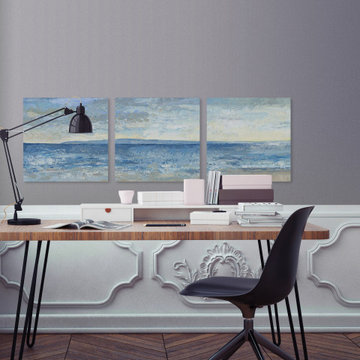 Beach Escape II Triptych