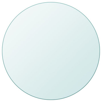 Vidaxl Table Top Tempered Glass Round 19.7"