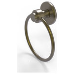 Allied Brass - Mercury Towel Ring, Antique Brass - The contemporary motif from this elegant collection has timeless appeal. Towel ring is constructed of solid brass and is an ideal six inches in diameter. It is ideal for displaying your favorite decorative towels or for providing the space for daily use.