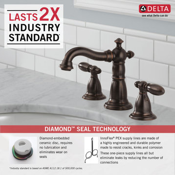 Delta 35955-DST Victorian 1.2 GPM Widespread Bathroom Faucet - Venetian Bronze