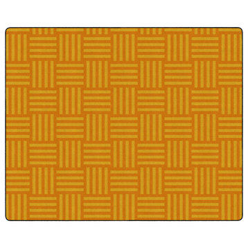 Flagship Carpets FE386-58A 10'6x13'2 Hashtag Tone on Tone Orange Rug(Seats 35