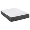 Pemberly Row 12" King Split Mattress and Model T Bed Base in White