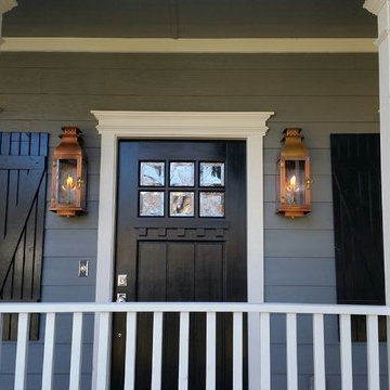 Copper Gas Lamp Installation