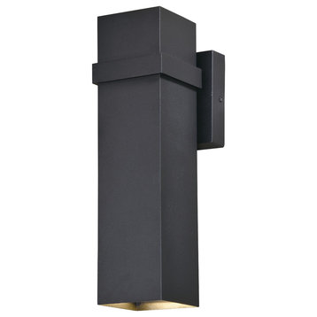 Lavage 14"H LED Outdoor Wall Light Textured Black