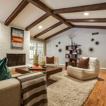 Preston Hollow Bungalow Living Room