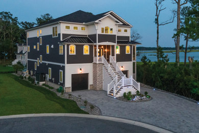 Inspiration for a contemporary exterior home remodel in Other