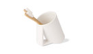 LB Saon Table Toothbrush Tumbler White Ceramic