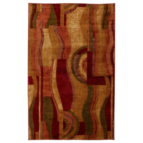 Picasso Wine Rug, Wine, 3'9"x5'8"