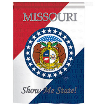 States Missouri 2-Sided Vertical Impression House Flag