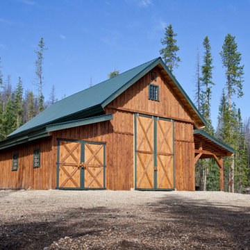 Wood Barn in Mountains of Colorado