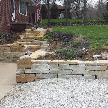 Suffield Retaining Wall and Stairs