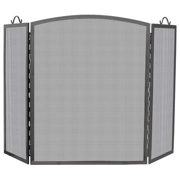 Uniflame 3-Panel Olde World Iron Arch Top Screen, Large