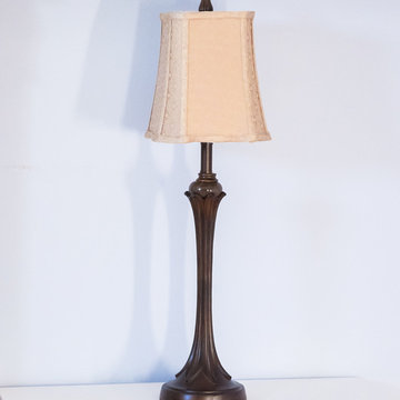 Tuscan Bronze Bedside Table Lamp