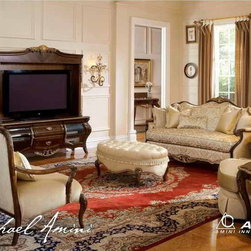 AICO Furniture - Imperial Court Living Room Set - AIC-798-ROOM - Fabric