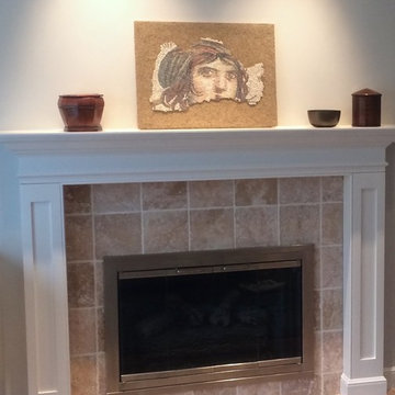 Ancient Mosaic Reproduction in Mediterranean Living Room, Burlingame, CA