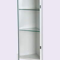 Corner Series Medicine Cabinet, 14"x36", Polished Edge