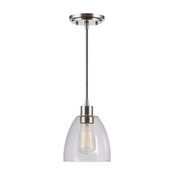 Kenroy 92100BS Edis 1-Light Mini Pendant