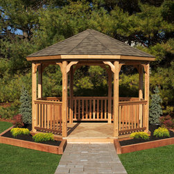 12&prime; Wood Octagon Gazebo Kit - Gazebos