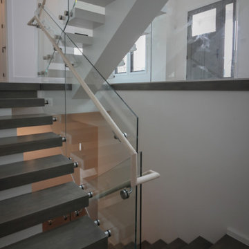 Project #80 | Mono-Beam Staircase with Glass Panels