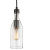 LNC 1-Light Kitchen Island Pendant Glass Bottle Chandelier Adjustable Light