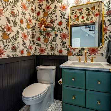 Colorful Primary, Guest & Powder Bathrooms