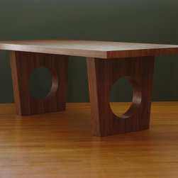 Wholesome Rectangular Dining Table - Walnut - Dining Tables