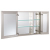 Foremost MMC3026 30" Double Door Mirrored Medicine Cabinet - Aluminum