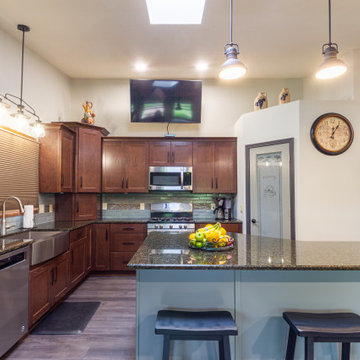 Modern Farmhouse Open Concept Kitchen & Dining Room - Medina, OH