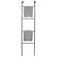 Ladder Chrome Wall Mounted 4-Rung Towel Rail, Silver