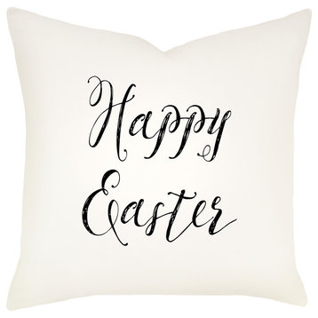 "Happy Easter" Cotton Pillow