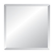 Frameless Mirror with Polished Beveled Edges, 36" Square
