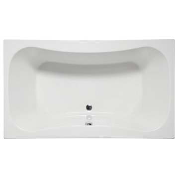 Malibu Vero Rectangle Soaking Bathtub 60x42x22 White