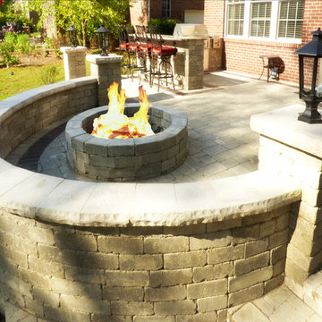 Outdoor living spaces - Outdoor kitchens & bars - Executive Landscape Northville