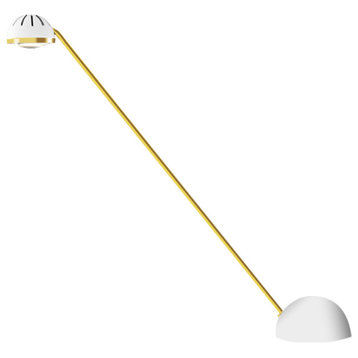 LED Desk Lamp Eye-Caring Table Lamps, 3-Level Brightness Home Office Lamp, White