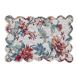 Nancys Nook Isabella Quilted Placemat, Set of 2 - Placemats