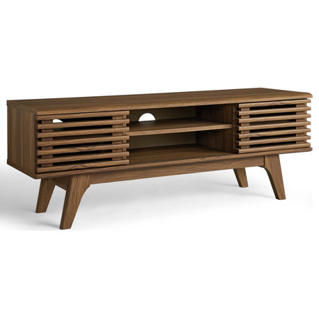 Render 46" Media Console TV Stand, Walnut
