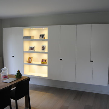 Kast op maat woonkamer ism QTD