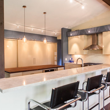 Contemporary High Gloss Kitchen