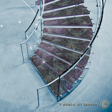 Decorative Glass Stairs and Railings