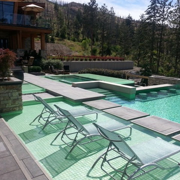 All Tile Pool Green Mix-Citron, Celadon, and Sage