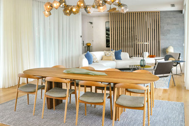Inspiration for a modern dining room in Sunshine Coast.