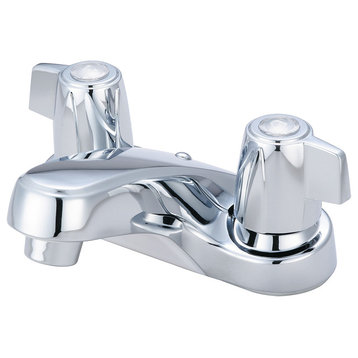 Two Handle Bathroom Faucet, Polished Chrome