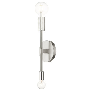 Brushed Nickel Contemporary Sconce