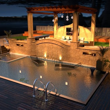 Chicago Modern Villa With Swimming Pool